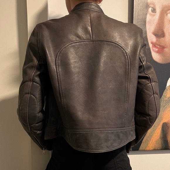 Zadig & Voltaire Grey Leather Jacket - XS - Sheep's Leather - Picture 3 of 10